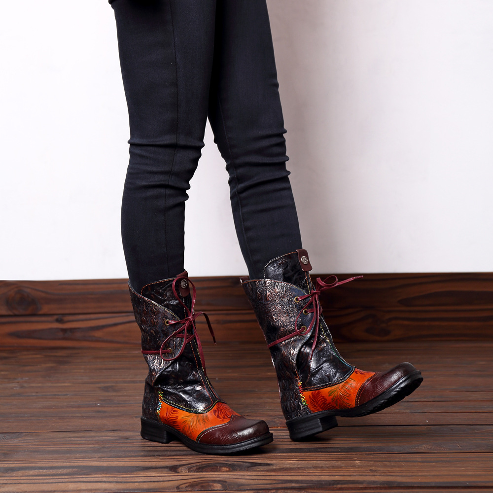 Bottes femme en En cuir - Ref 3354861 Image 9