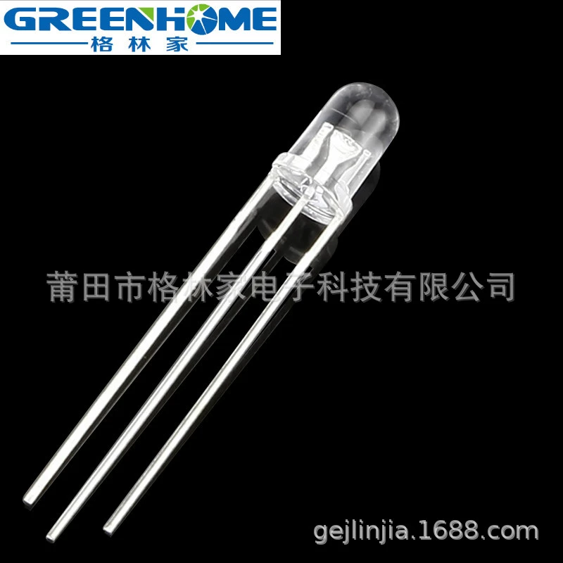 Прозрачная двухцветная LED-индикаторная лампа