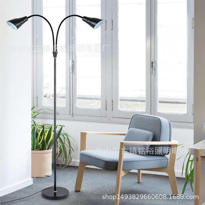 LED簡約軟管辦公學習護眼家居折疊伸縮北歐酒店觸摸台燈落地燈