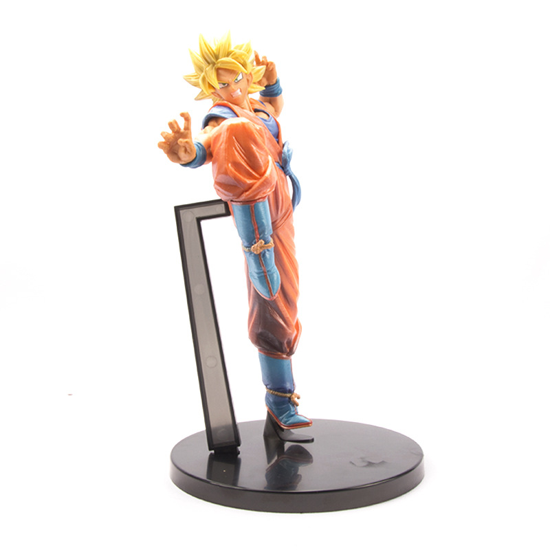 Anime Dragon Ball FES Super Saiyan Sun Wukong modelo hecho a mano PVC caja muñeca adornos