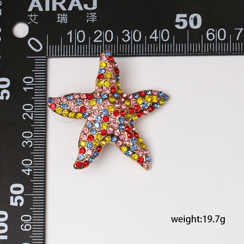 52648 Jujia Couleur Starfish Boucles D'oreilles Perle Tout-match Gracieuse De Style Européen Et Américain Croix-frontière Boucles D'oreilles Pour Les Femmes display picture 1