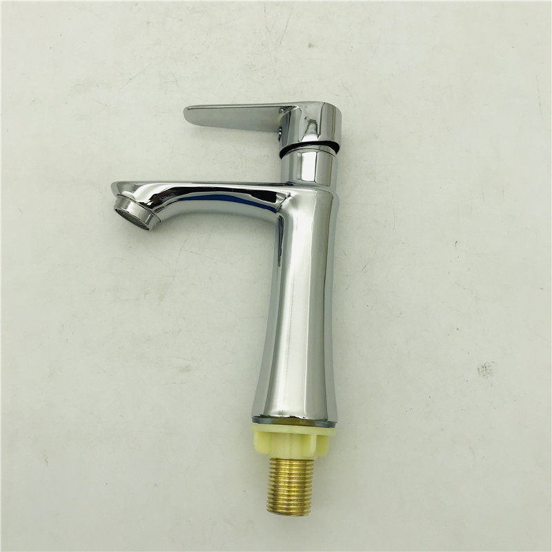 Bathroom factory direct 2019 vertical basin single cold faucet cold water single hole desktop basin faucet special offer