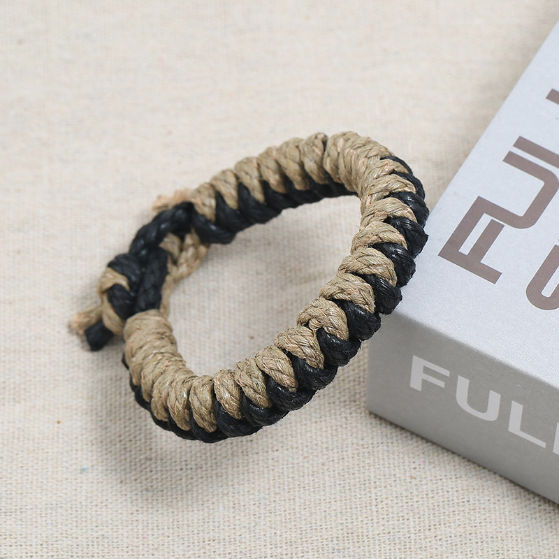 Hand-woven vintage hemp rope bracelet simple casual bracelet jewelry