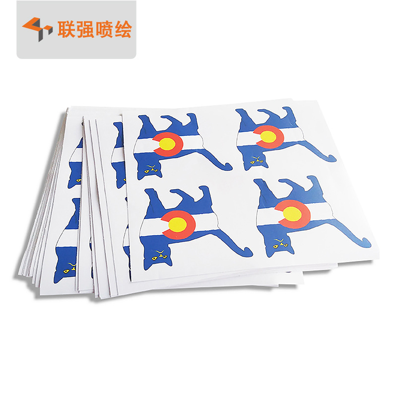 厂家供应异形标签 室内外喷绘写真舞台横幅 车身贴