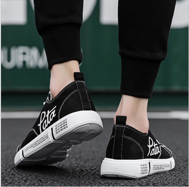 厂销帆布鞋男韩版ulzzang潮鞋网红鞋学生休闲街头嘻哈板鞋代发|ms