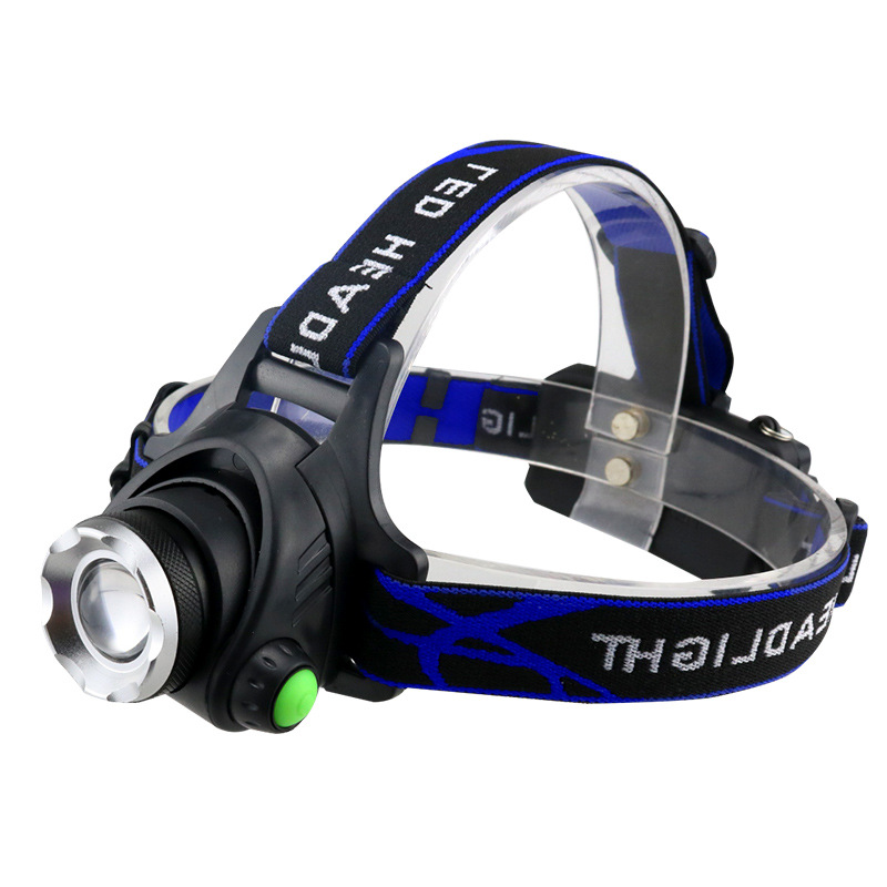 V9大功率LED户外强光变焦头灯 T6夜钓养蜂灯远射18650充电锂电池