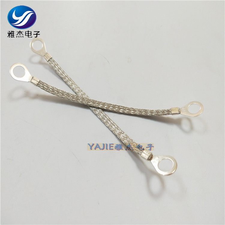 防雷铜导线 平扁接地线（防雷）铜编织带 镀锡铜辫子 汽车连接线