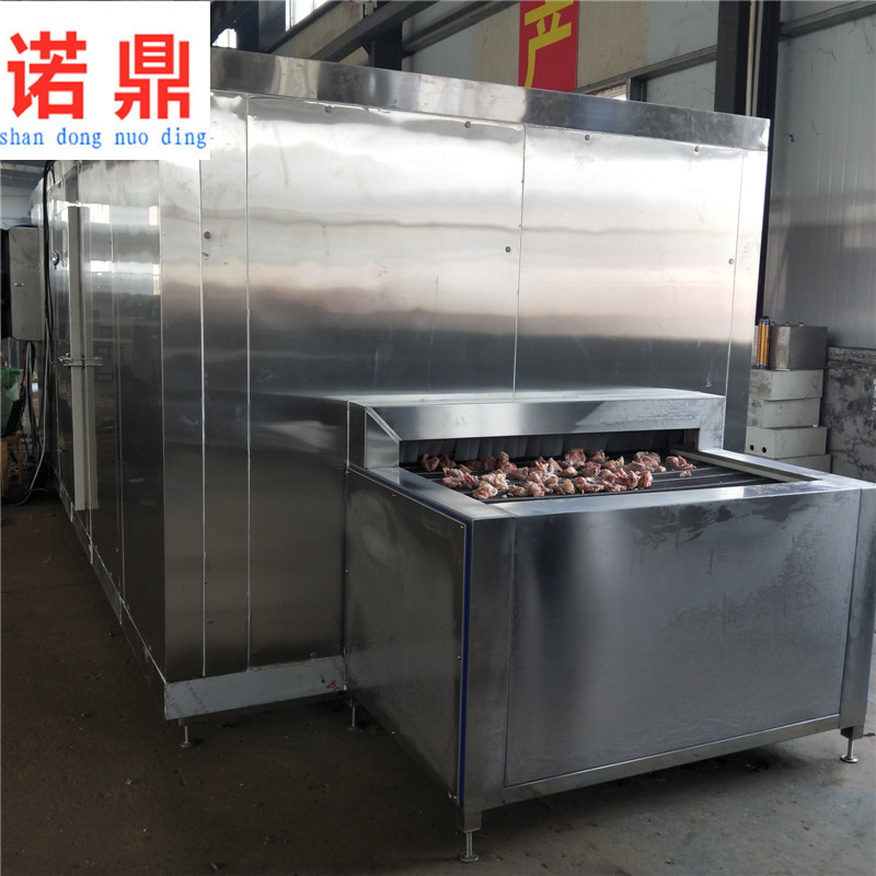 蘑菇速冻机 链条式蔬菜速冻保鲜设备 低温冷冻机价格 诺鼎机械
