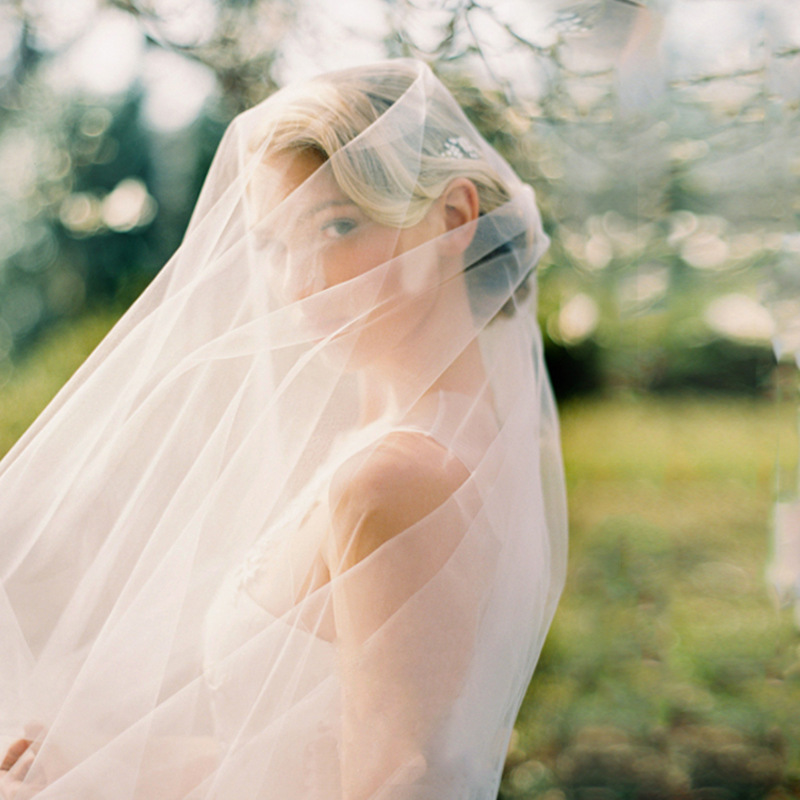 Blanco lechoso, 2 metros de largo, hilo liso, hilo ligero, combina con todo, velo de boda clásico para novia, velo de fotografía para fotografía, velo de viaje