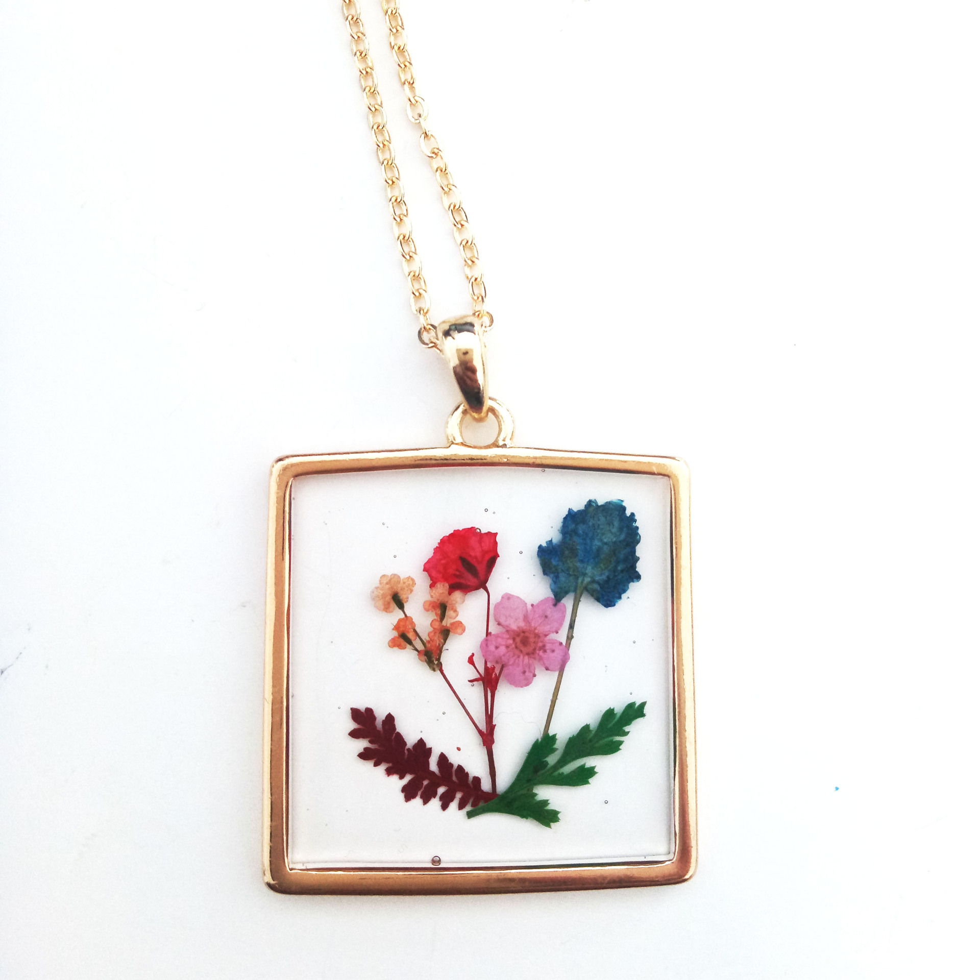 8g Weight Necklace Classification Vintage Style Cross Leaves Flower Alloy Epoxy Women's Necklace