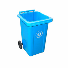 小区物业垃圾桶 街道农村改造环卫桶抗老化塑胶带轮翻盖垃圾桶