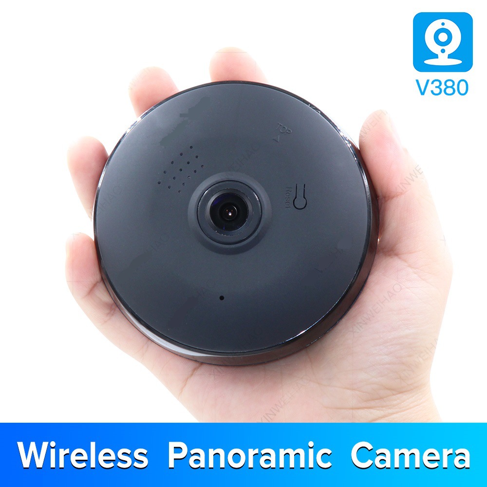 360度全景无线wifi摄像头双向语音带夜视V380网络高清室内监控器