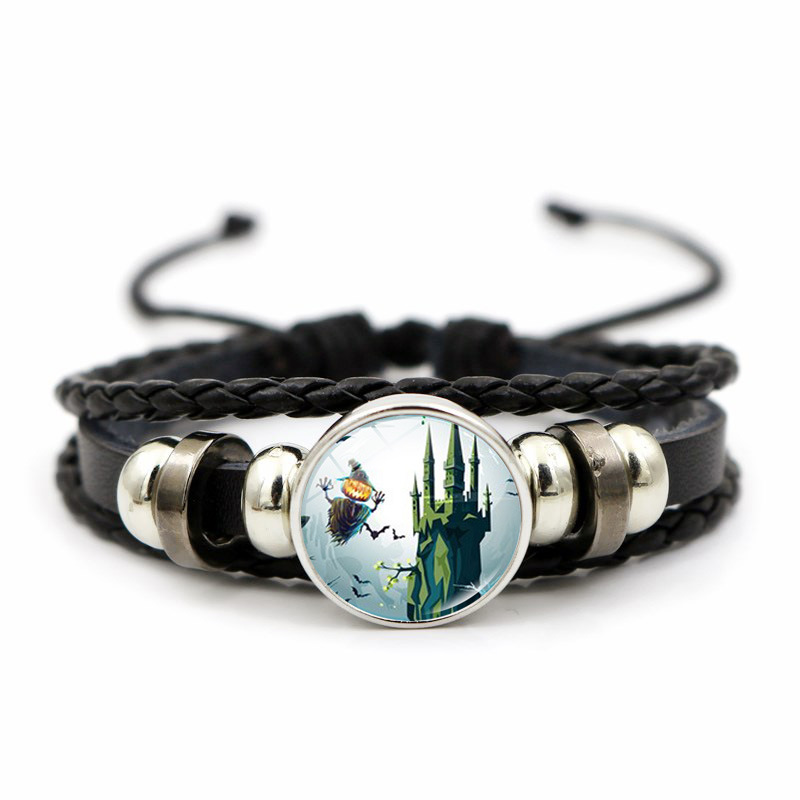 Bracciale halloween da donna con perle alla moda e pietre tempo_voghion.com