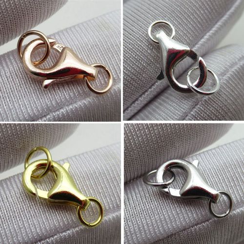 925 silver pearl necklace buckle tower buckle sterling silver lobster buckle drip buckle square buckle connecting buckle head buckle buckle diy accessories