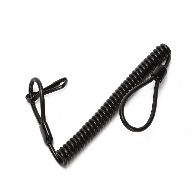 凯夫拉执勤防丢防抢枪绳 弹簧伸缩战术枪绳 弹力钢丝弹簧绳