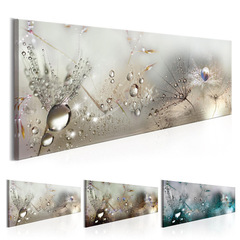 High-definition modern home single bedside dewdrop dandelion abstract canvas mural decorative spray painting cross-border supply