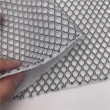 特殊三明治网布 黑白透气网眼布 双色网布 鞋材箱包专用面料