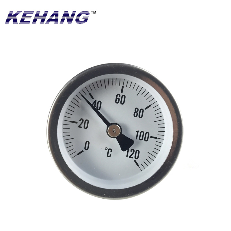 供应3"  铁镀锌工业温度计   双金属温度计   水温表