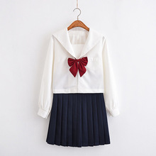 正统百搭白无本日本短袖水手服夏季学院风日系JK制服套装学生校服