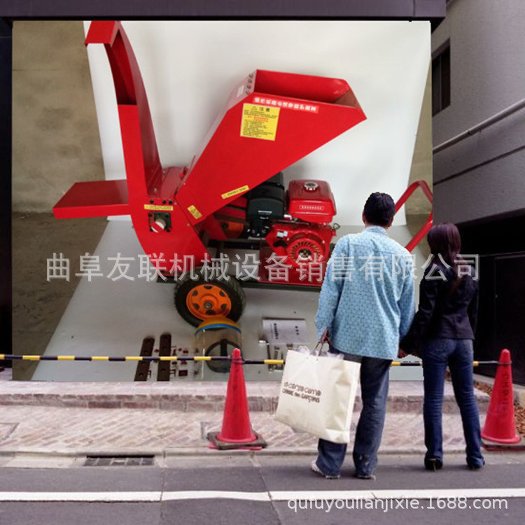 家用苹果树枝粉碎机 自动进料树枝粉碎机 干湿两用碎枝机89