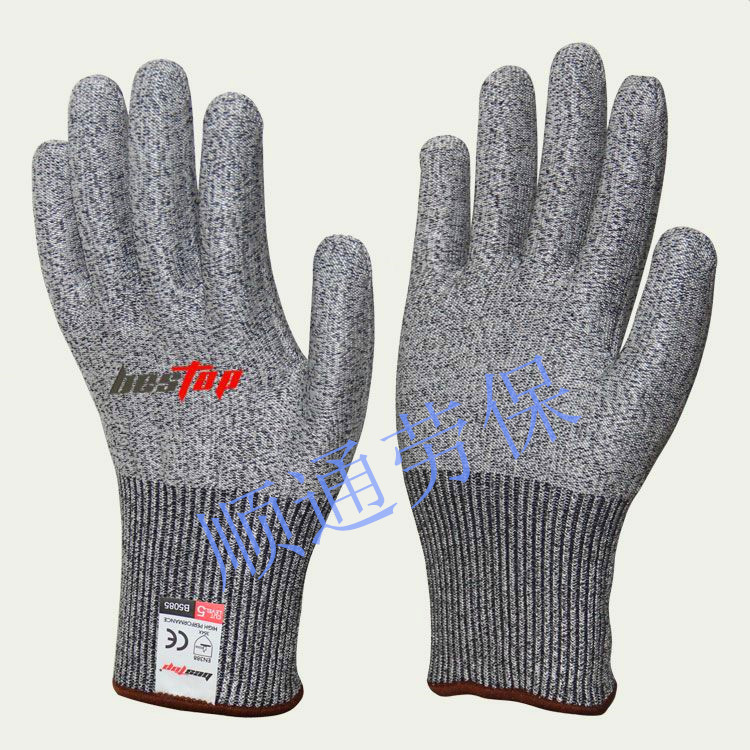 防切割手套贝斯塔B5085劳保工作手部防护玻纤纤维防割手套