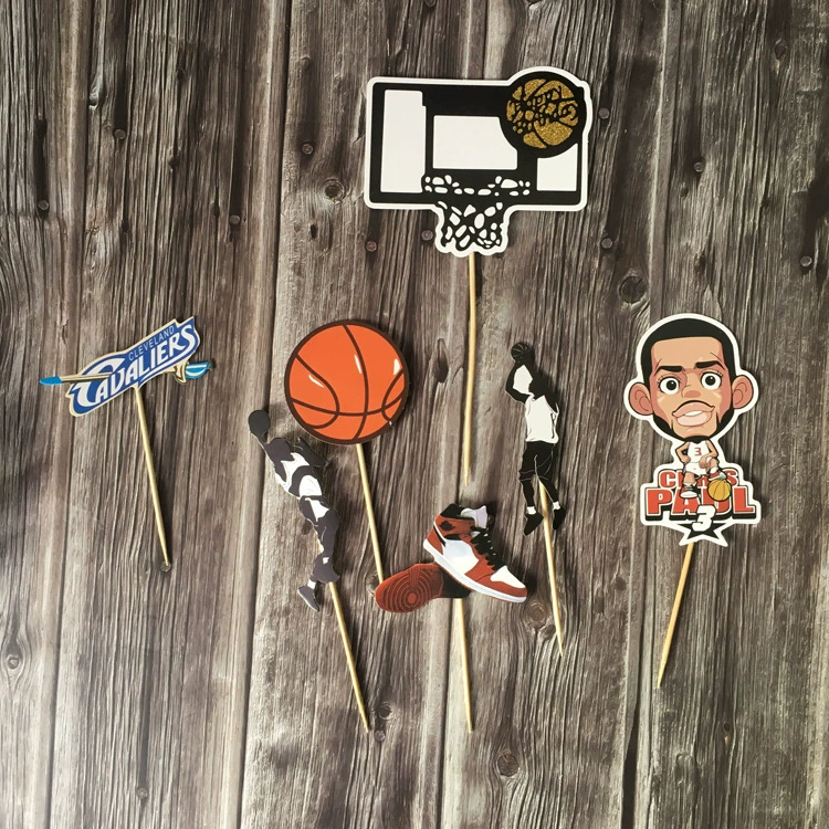 Музыкальный торт декоративный детский мальчик мужской бог баскетбольная обувь баскетбольная заглушка тема выпечка десерты вставка флаг