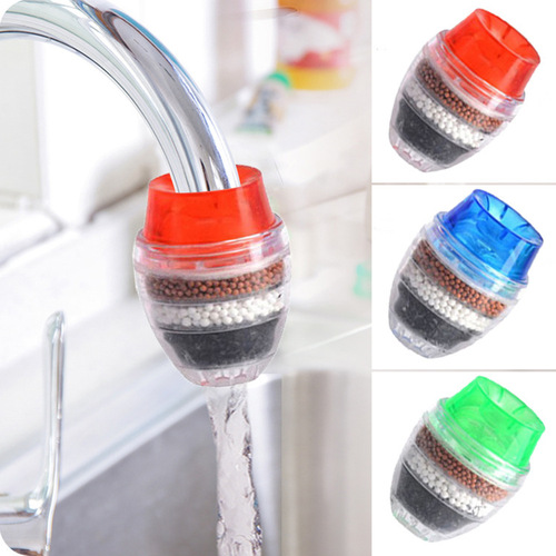 Faucet filter tap water filter purifier kitchen anti-splash activated carbon 5-layer water filter shower head