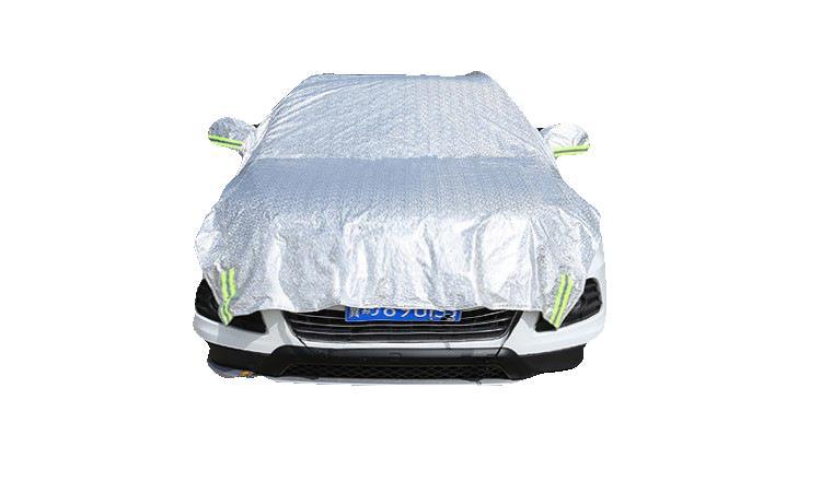 Ropa del coche cubierta de la sombrilla ropa del coche media CUBIERTA Cubierta del coche cubierta de enfriamiento película de aluminio cubierta de la lluvia cubierta de protección solar ventas directas