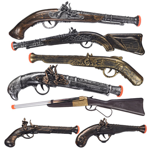 Halloween toy set, pirate gun, ghost face, skull prop, pirate telescope, toy gun, factory direct sale