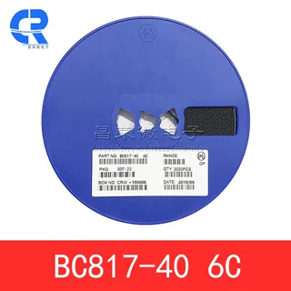 贴片三极管 BC817-40 丝印6C 0.1A45V 封装SOT-23