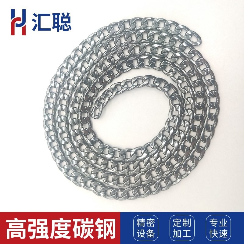 厂家直销枪色NK链铁链条服饰箱包五金配饰 装饰配件 爆款吊坠配链