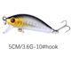 Sinking Minnow Lures Shallow Diving Minnow Baits Fresh Water Bass Swimbait Tackle Gear