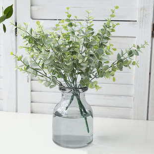 Simulation Plastic Eugali 5 Fasical Money Leaf Engineering Decoration Simulatory Plant Flower Plant