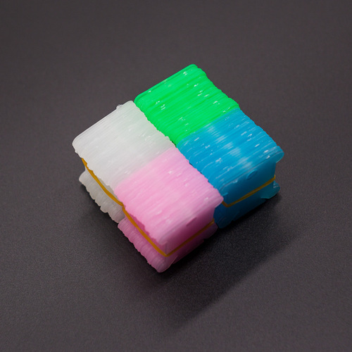 Candy Color Cross Stitch Winding Board, Colorful Plastic Embroidery Thread Organizing Tool, 4-Color Embroidery Thread Winding Board