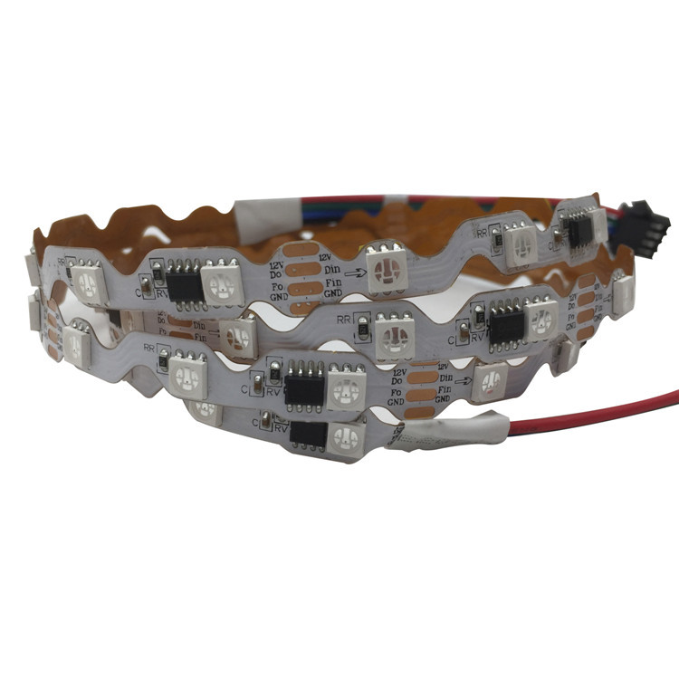 S型幻彩软灯带LED低压12V5050-60灯外置IC幻彩软灯带断点续传灯带