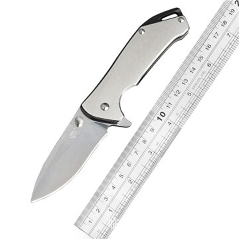 三刃木7089石洗高硬度随身折叠刀水果小刀户外防身刀具锋利小刀