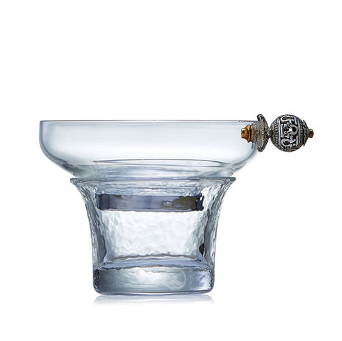 Tibetan silver Kung Fu tea set accessories heat-resistant glass tea leak tea strainer tea strainer tea separator tea filter Tibetan silver