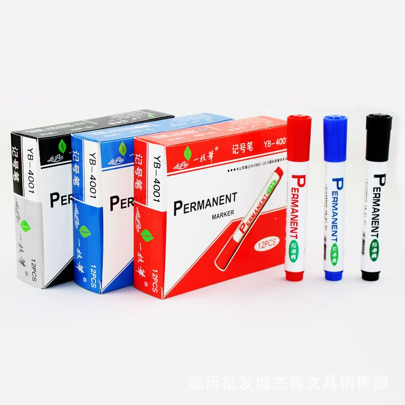 Одна чернота ручки маркировки ручки большой емкости ручки маркировки ручки 4001 маслообразной большой головки красные