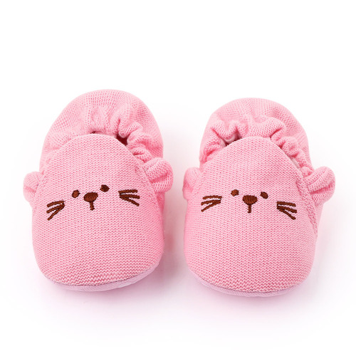 Newborn baby knitted woolen front shoes soft sole 0-1 year old baby cloth shoes non-slip front shoes 2345