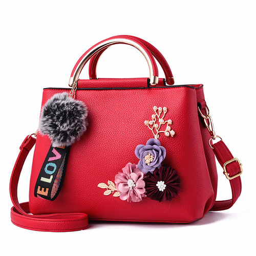 Women's bag new style  fashion ladies flower shoulder crossbody bag European and American trend handbag foreign trade agency