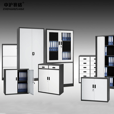 Simple 4 Steel File cabinet Chinese 2 Disassembly and assembly Glass to work in an office cabinet combination Iron sheet cabinet Lockers 5215