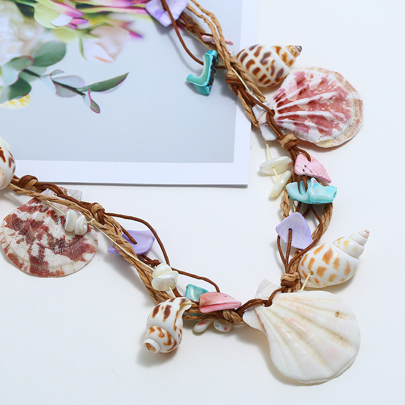 56g Weight Necklace Classification Hawaiian Beach Starfish Shell Alloy Shell Wholesale Necklace