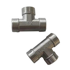 Stainless steel external wire tee, three external teeth tee, full external tee, three-head external wire tee