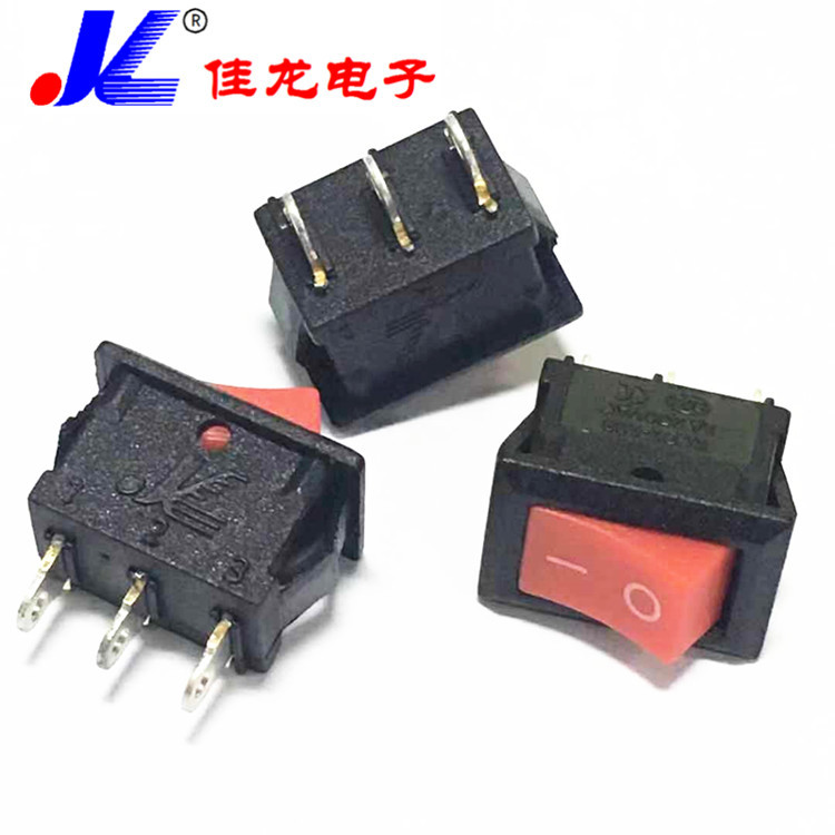 佳龙电子 JL台灯小家电工作日光灯控制 三短脚船型开关KCD1-108