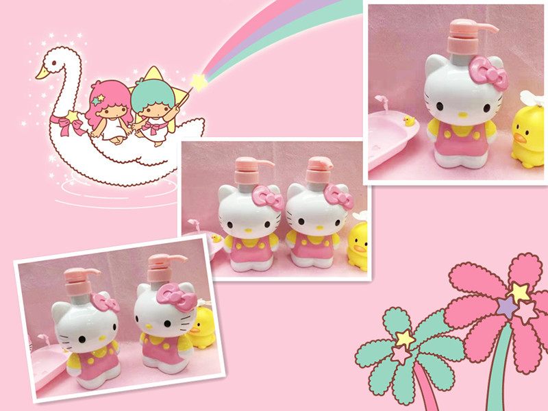 Cartoon Press Bottle - 3D Cat Design