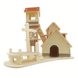 Реалистичная деревянная головоломка для школьников, игрушка, DIY, ностальгия