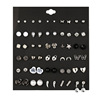 Earrings from pearl, metal set, European style, 30 pair