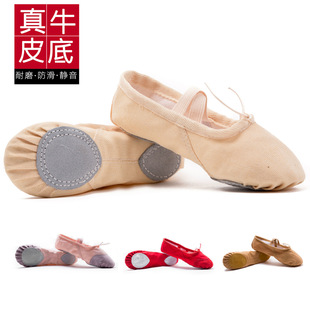 Adult Dance Shoes Young Children's Girls' Soft Sole Practice Shoes Men's Chinese Body Cat's Claw Dancing Flesh Ballet Shoes for Girls