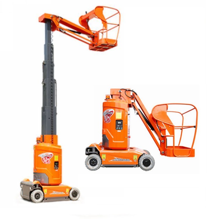 欧美款自行走套筒式高空作业升降平台 自行柱式套筒型升降机平台