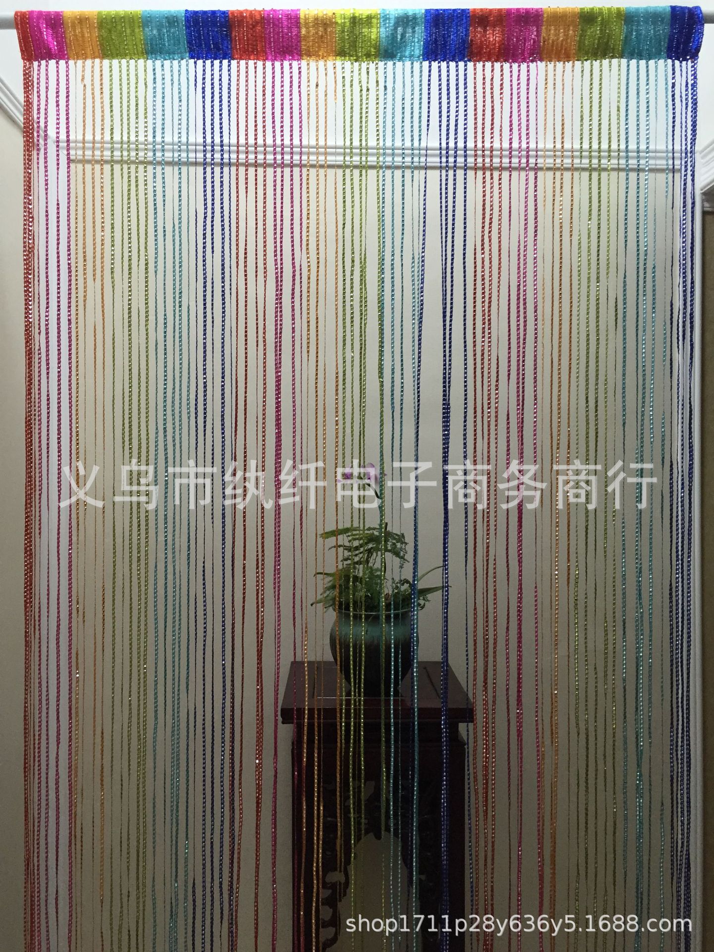厂家直销1*2彩色SS线帘银皮帘S帘装饰隔断帘婚庆线帘婚礼吊顶装饰-阿里巴巴